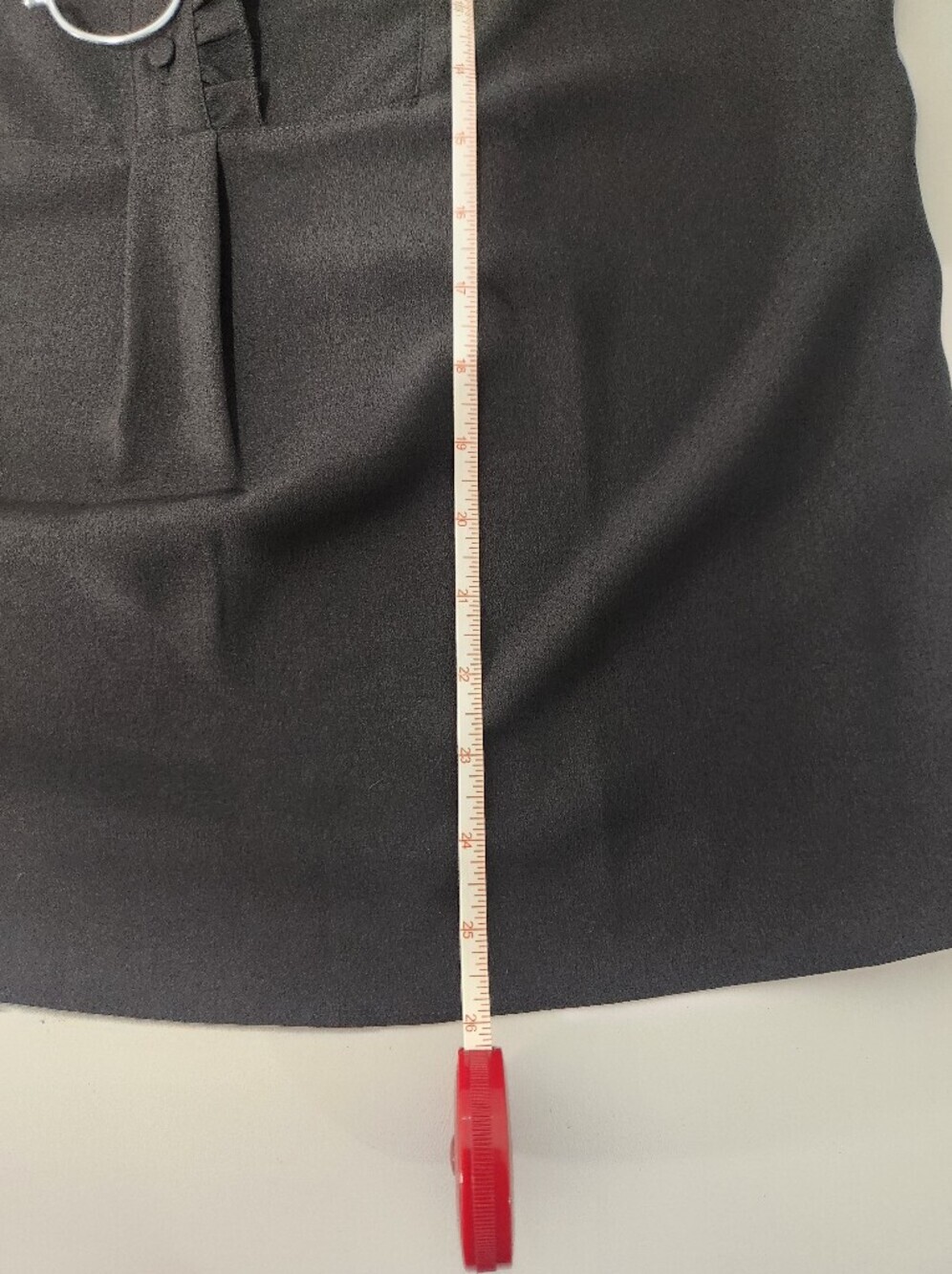 J. Crew Black Ruffle-Trim Sleeveless Shell Top. Size 10 - Picture 7 of 7